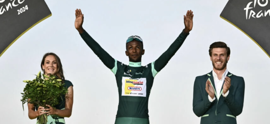 Infos congo - Actualités Congo - mediacongo L'Érythréen Biniam Girmay, premier Africain maillot vert du Tour de France